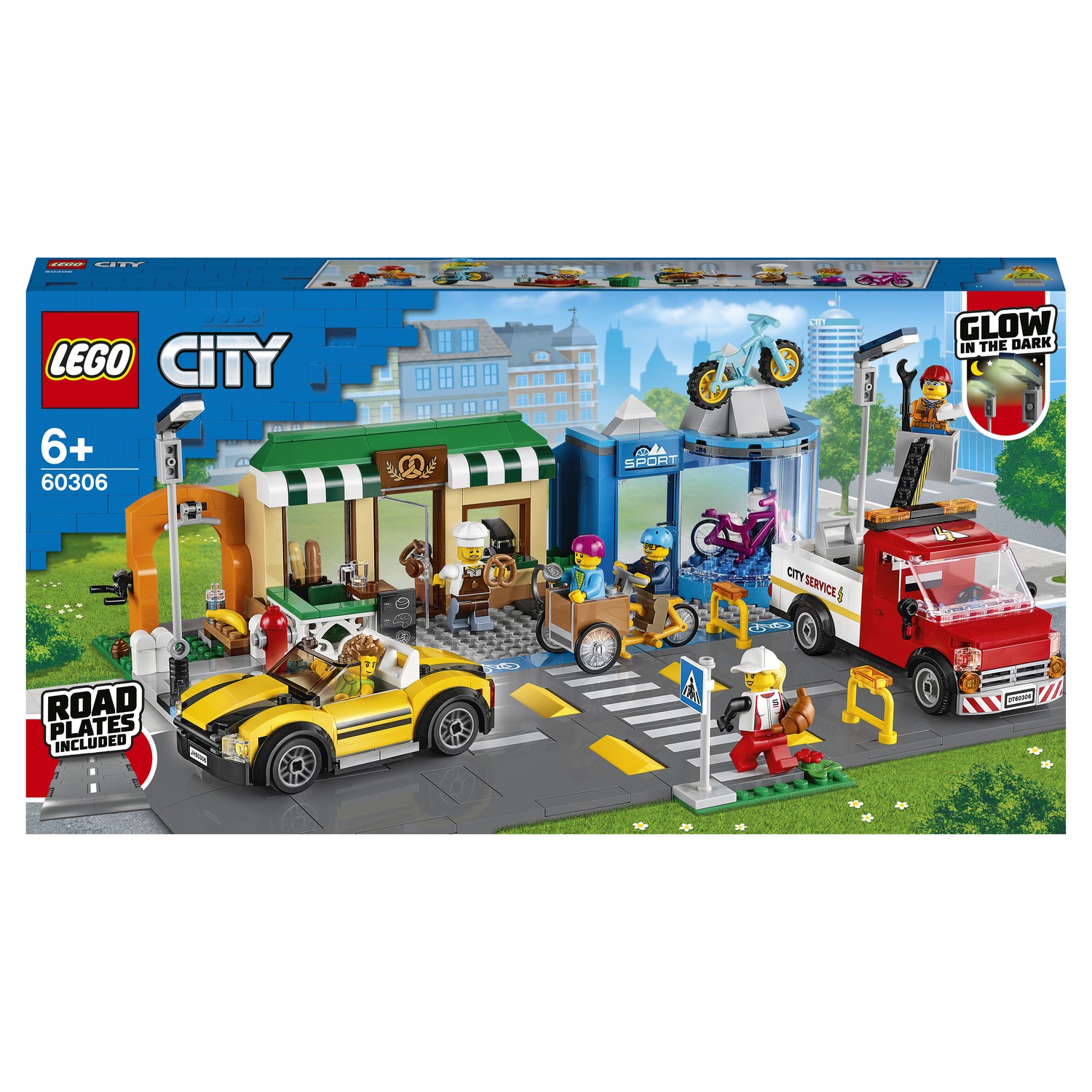 Конструктор LEGO City Торговая улица 60306 купить по цене 2999 ₽ в  интернет-магазине Детский мир