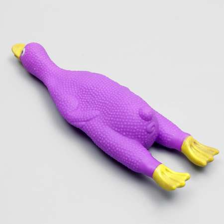 Игрушка для собак Пижон «Летящая утка» фиолетовая