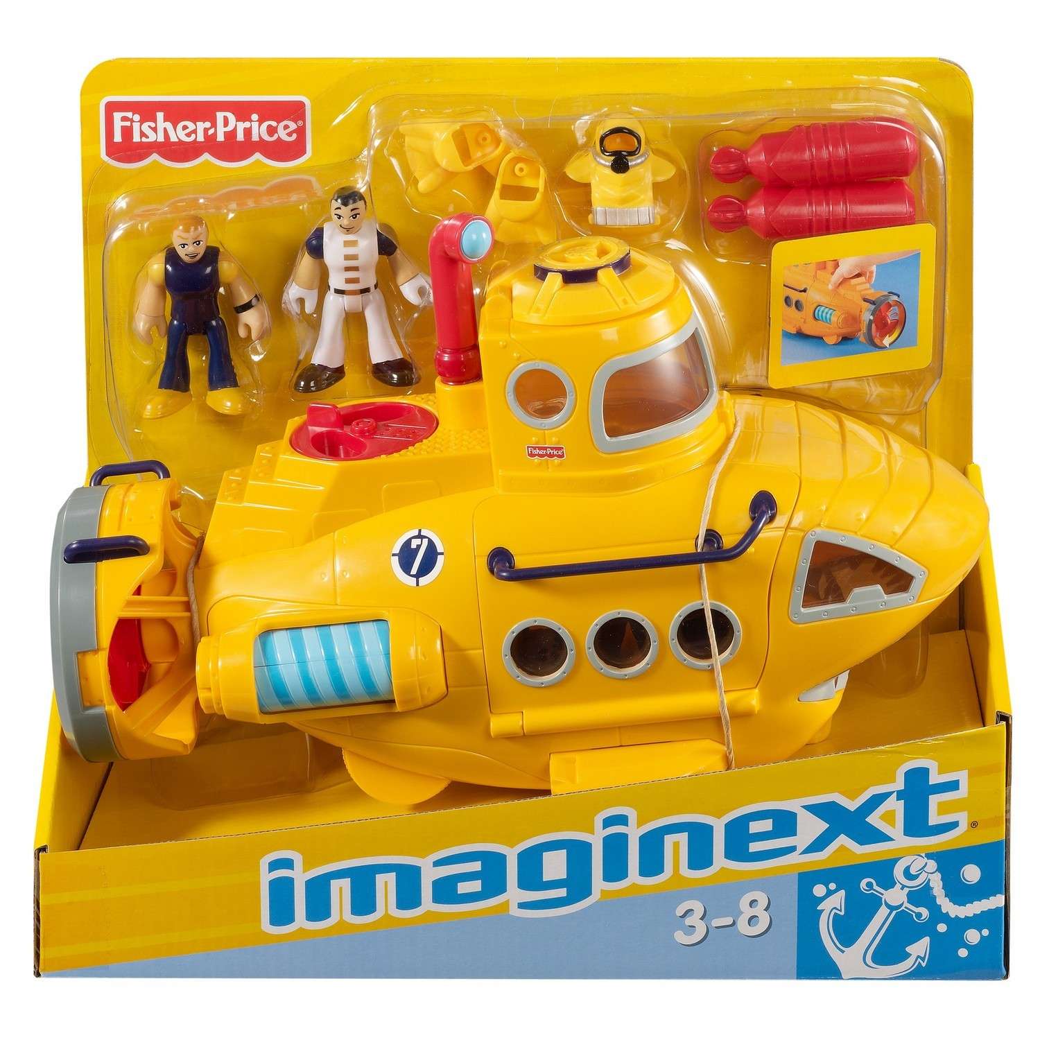 Набор транспорта IMAGINEXT Fisher-Price Океан N8270 P5487 - фото 9