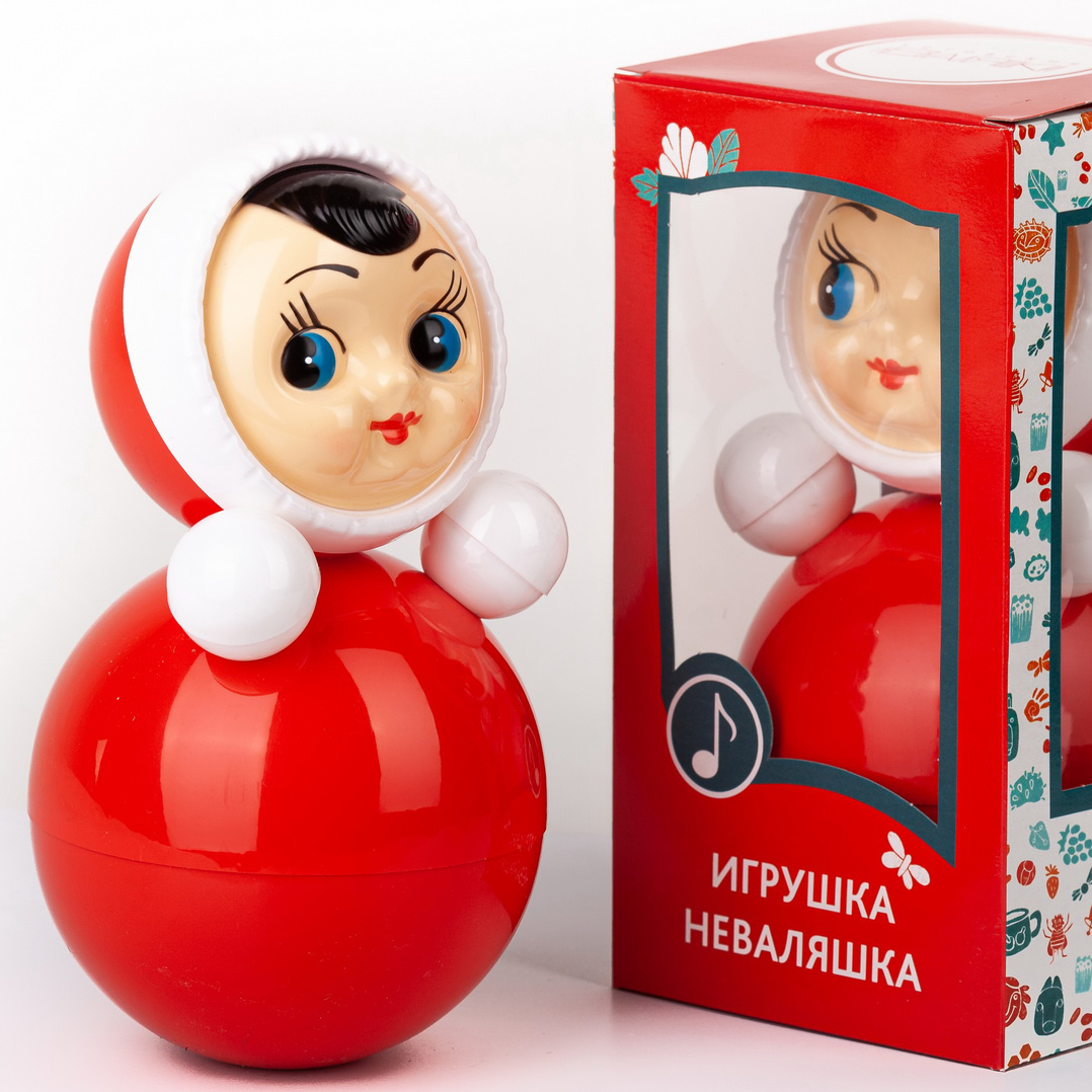 Игрушка-неваляшка Котовские неваляшки Девочка 22 см в коробке - фото 2