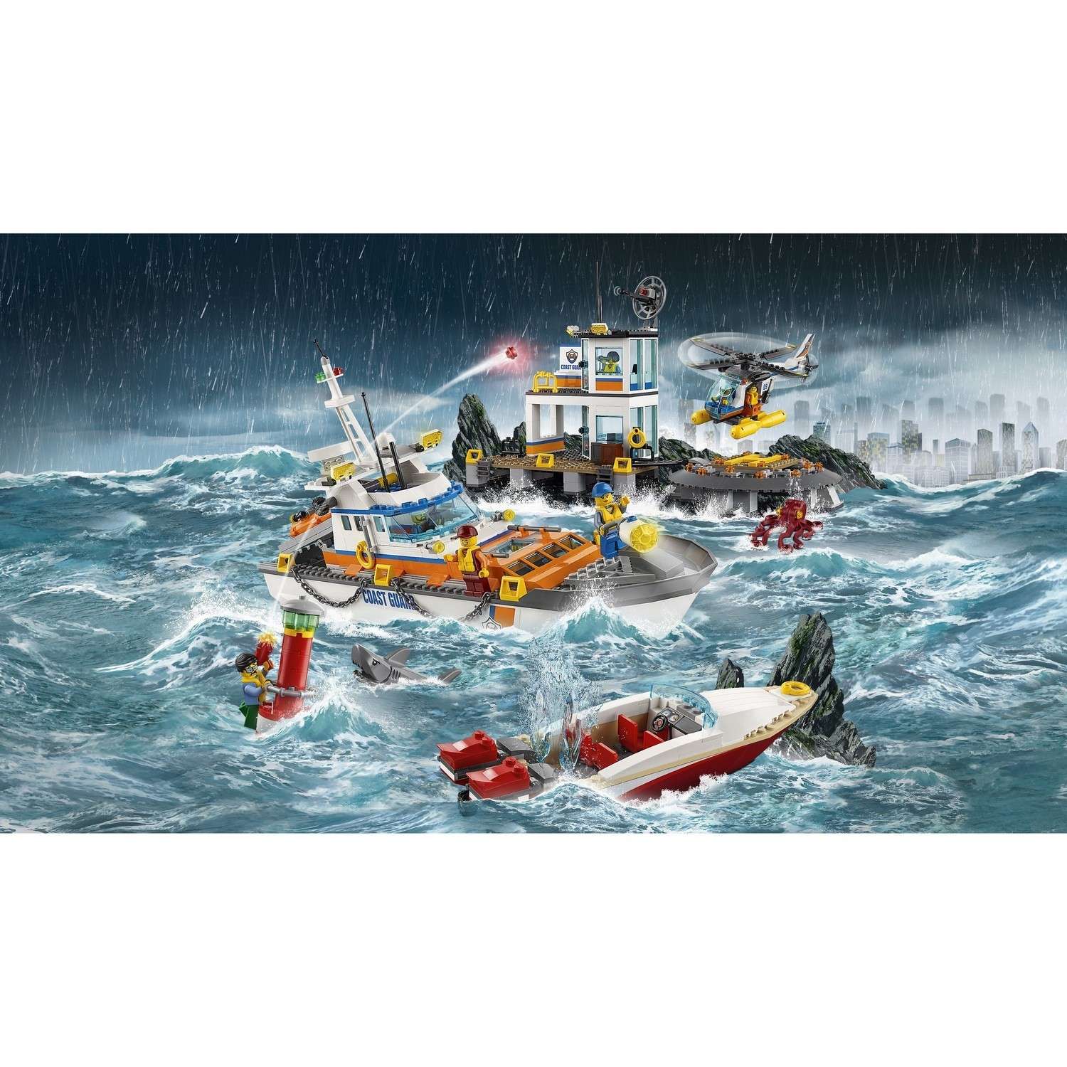Конструктор LEGO City Coast Guard Штаб береговой охраны (60167) - фото 4