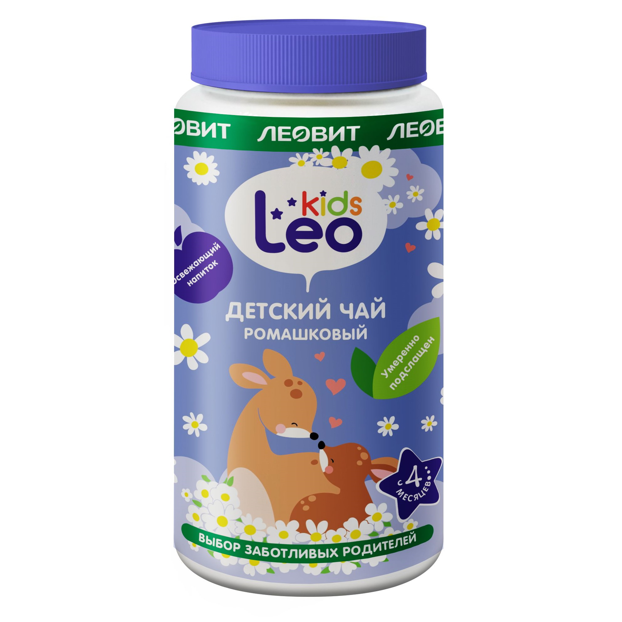 Чай Леовит Leo Kids гранулированный ромашка 200г с 4месяцев - фото 1