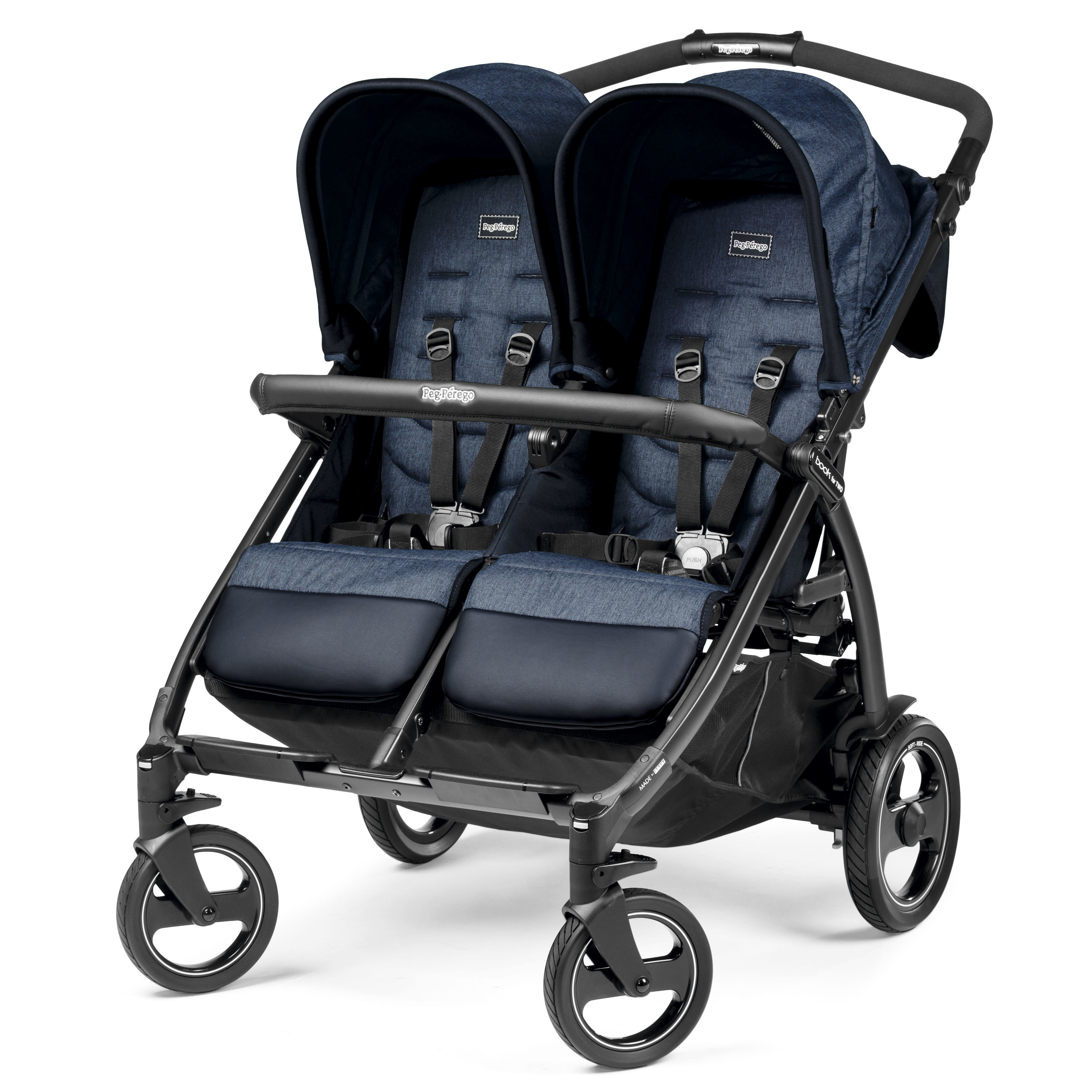 Коляска для двойни Peg-Perego Book For Two Indigo - фото 1