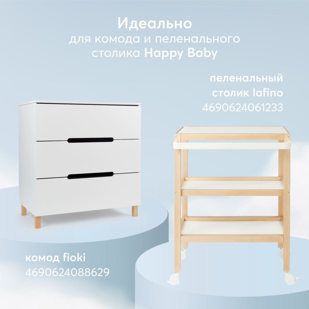 Матрас на пеленальный стол Happy Baby с чехлом на молнии - фото 6