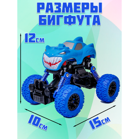 Монстр-трак BAZUMI Jeep Монстр трак 1:85 фрикционный синий