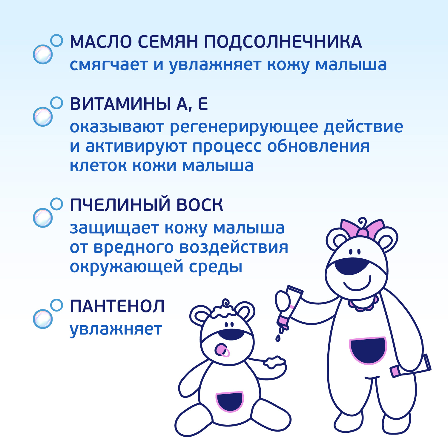 Крем AQA baby ультрапитательный 75мл с 0месяцев - фото 3