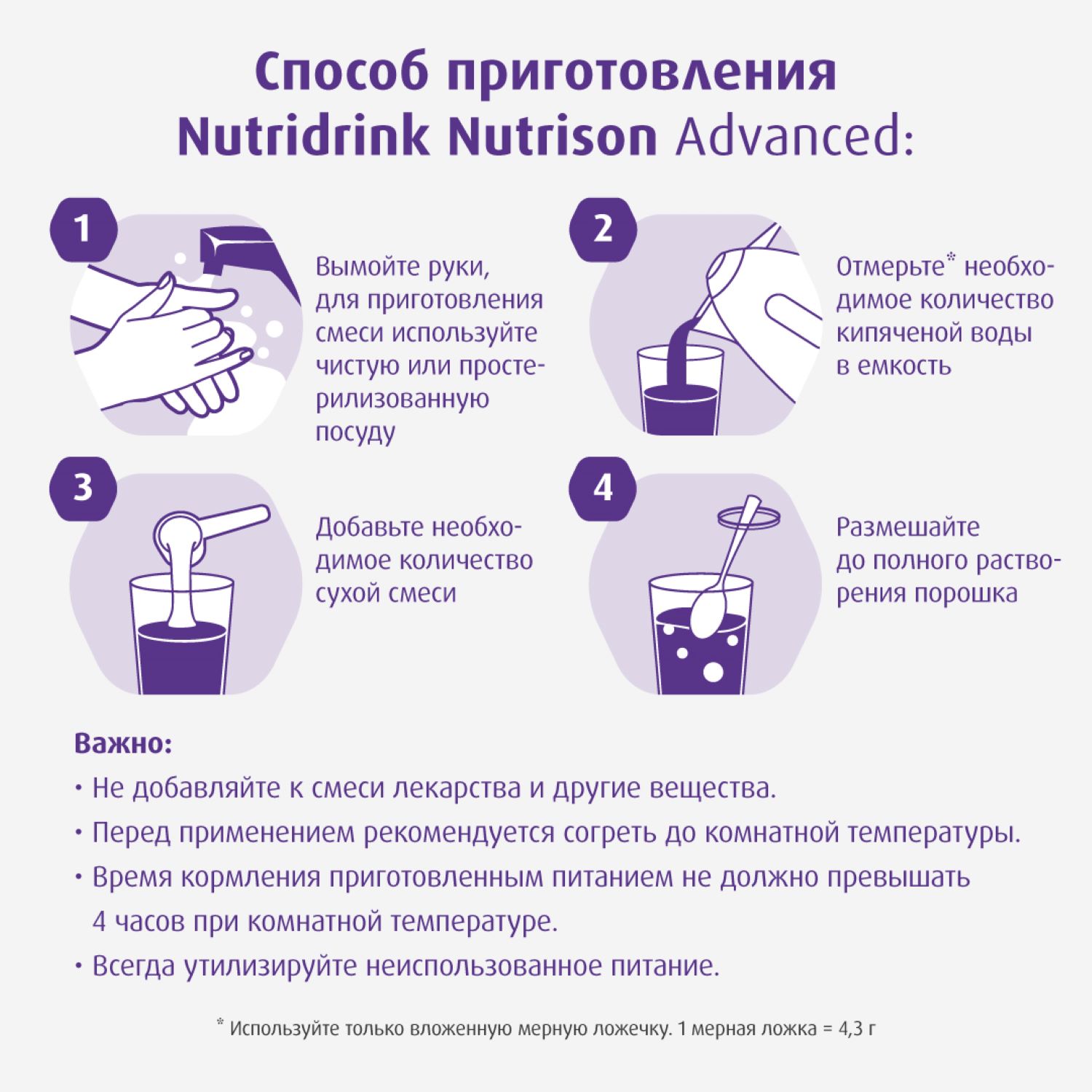 Сухая смесь Нутриция Nutridrink Nutrison advanced 322г от 1 года - фото 11