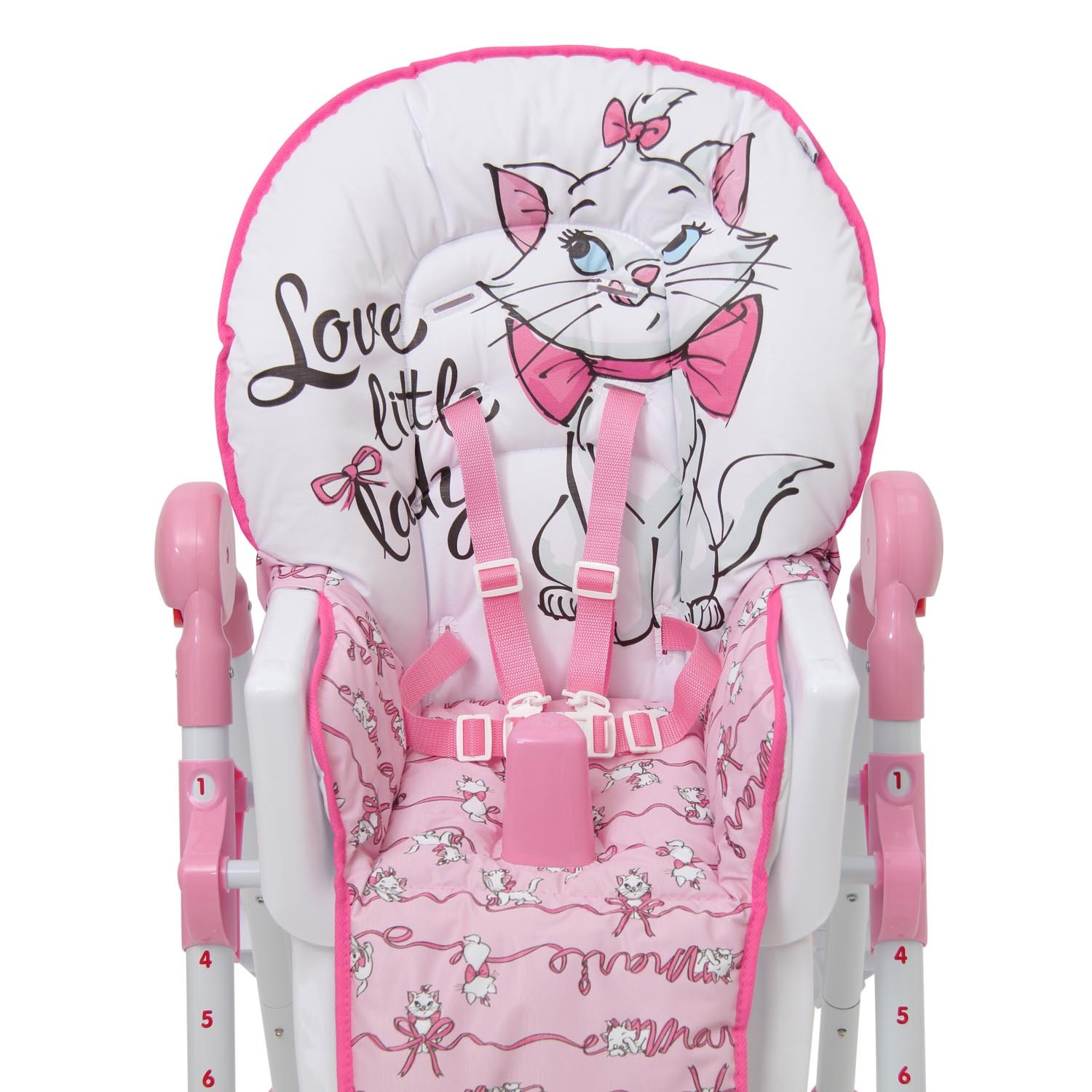 Стульчик для кормления Polini kids Disney baby 470 Кошка Мари Розовый - фото 11