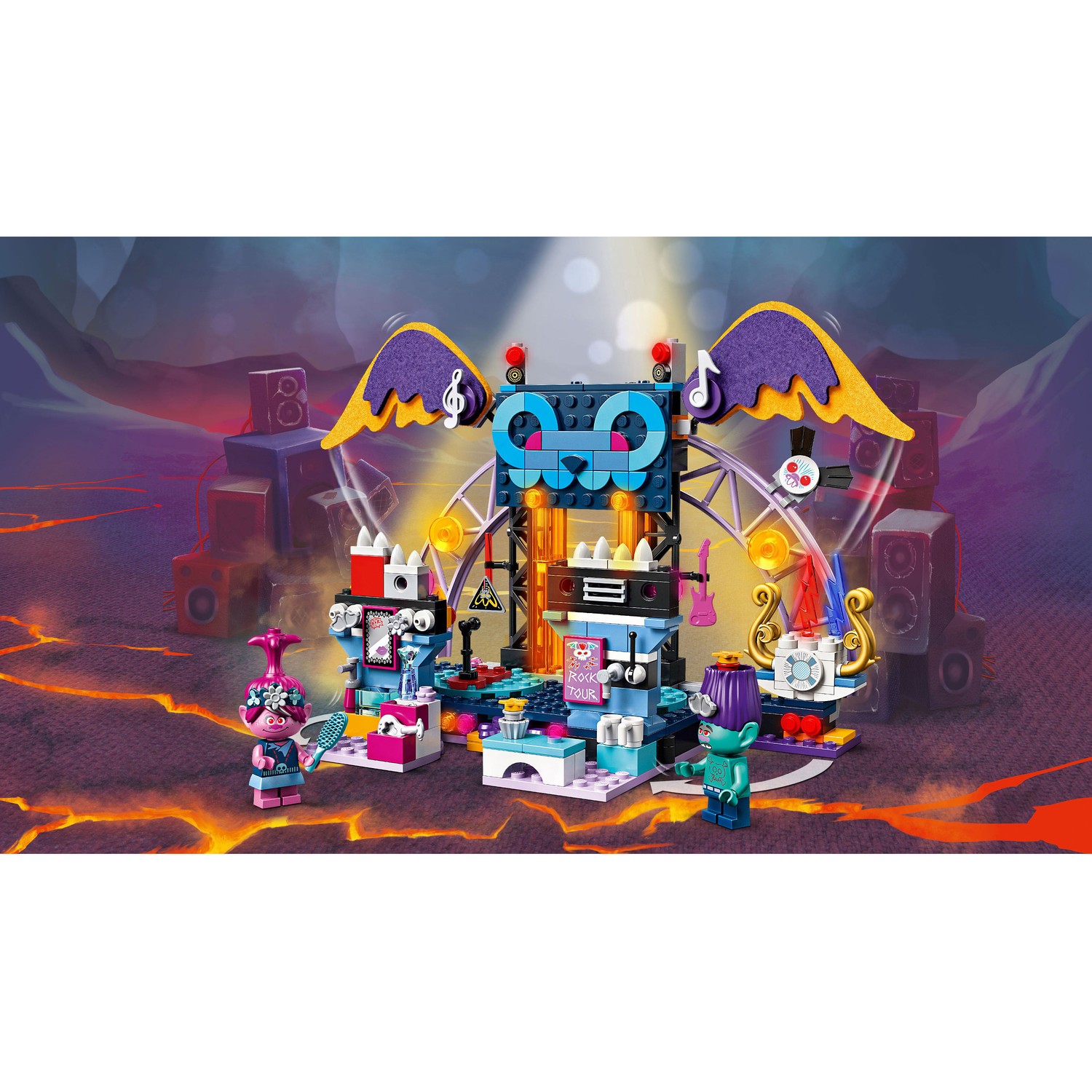 Конструктор LEGO Trolls Концерт в городе Рок-на-Вулкане 41254 - фото 9