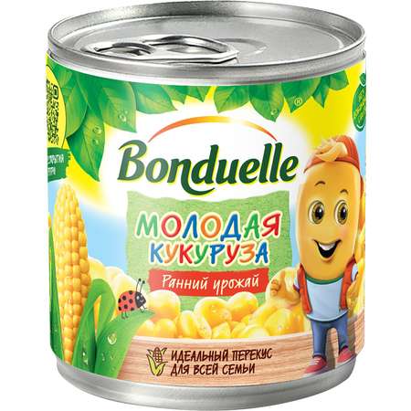 Кукуруза молодая Kids Bonduelle 2 банки по 212 мл