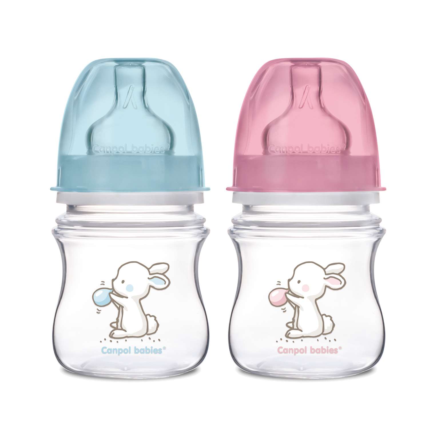 Бутылочка Canpol Babies Easy start Little cuties 120 мл с силиконовой соской в ассортименте - фото 1