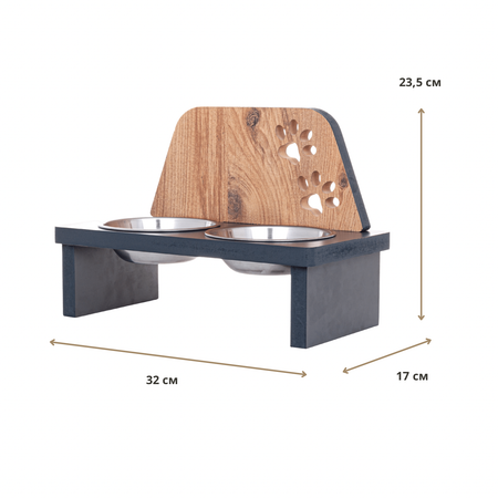 Двойная миска для кошек Kami Concept для собак мелких пород 4