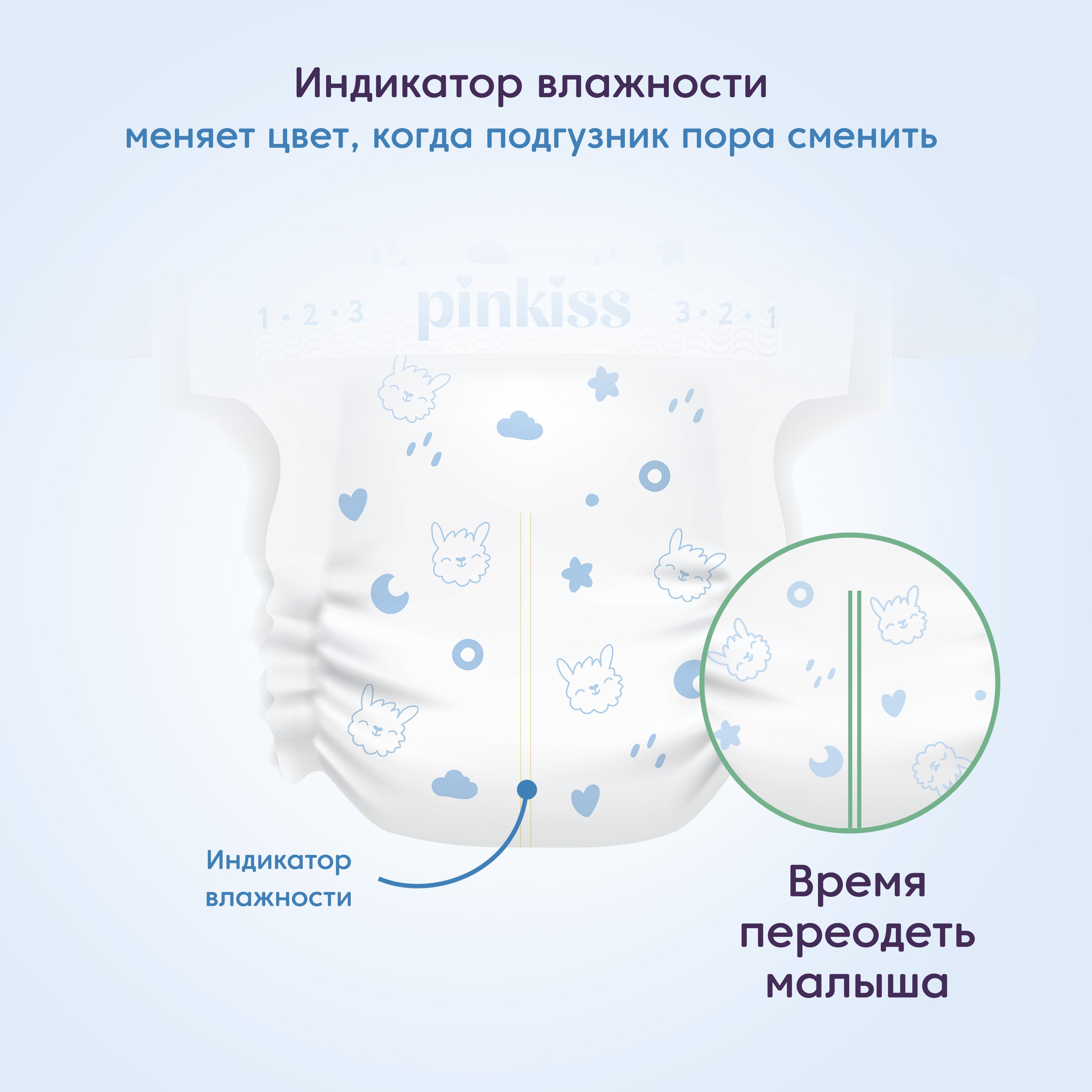 Подгузники Pinkiss 56 шт. S 3-8 кг - фото 5