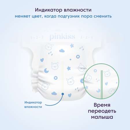 Подгузники S Pinkiss 3-8 кг 56 шт.