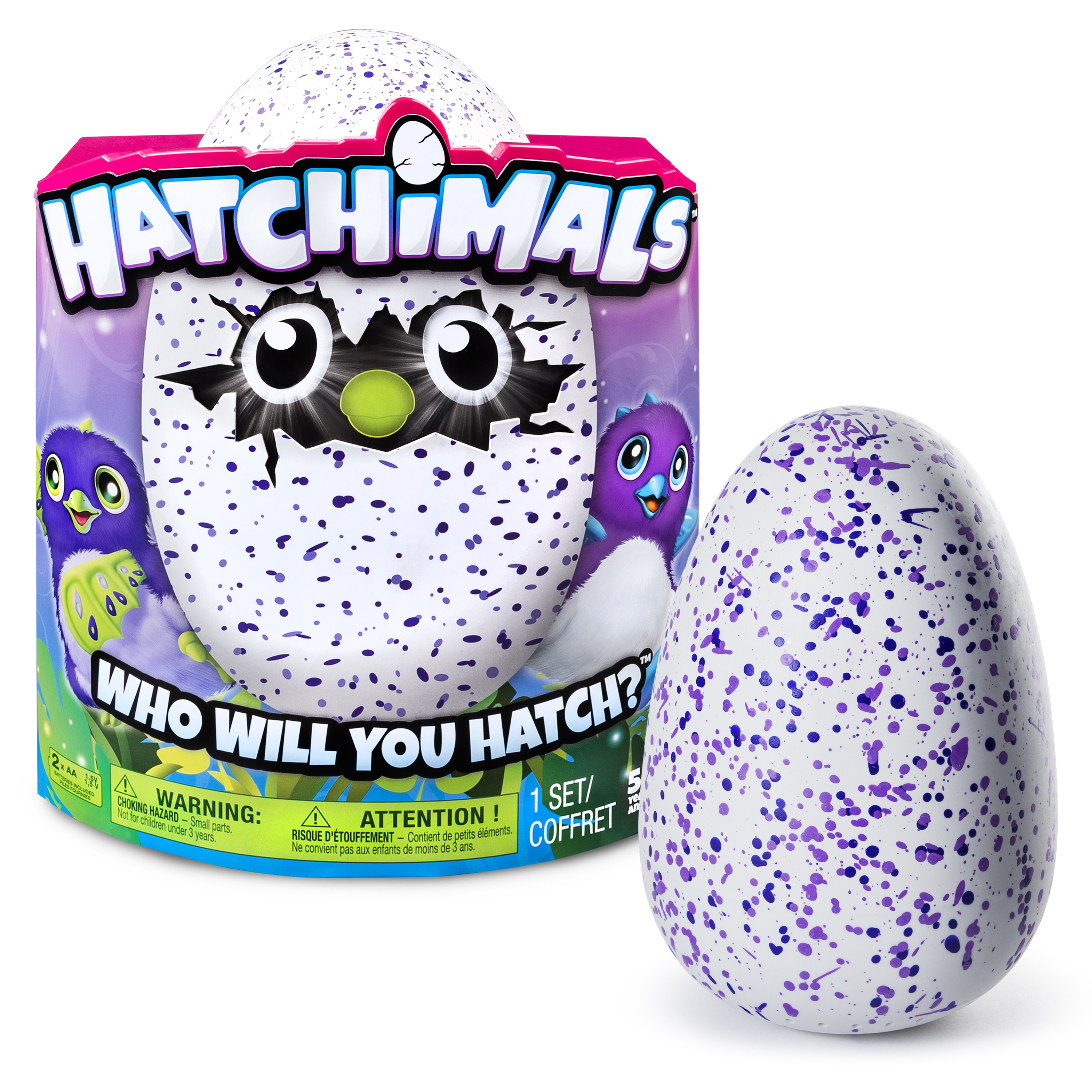 Игрушка Hatchimals Дракоша - интерактивный питомец вылупляющийся из яйца в непрозрачной упаковке (Сюрприз) 19100-DRAG-PURP - фото 2