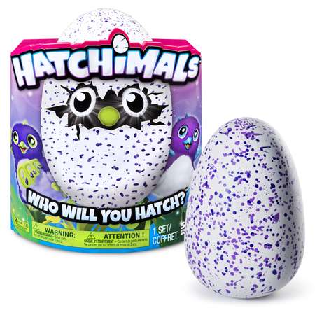 Игрушка Hatchimals Дракоша - интерактивный питомец вылупляющийся из яйца в непрозрачной упаковке (Сюрприз) 19100-DRAG-PURP