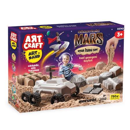 Набор кинетический песок ART SAND Миссия на Марс 750г