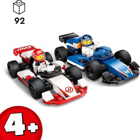 Конструктор LEGO Гоночные автомобили Формулы-1 Williams Racing и Haas F1 60464