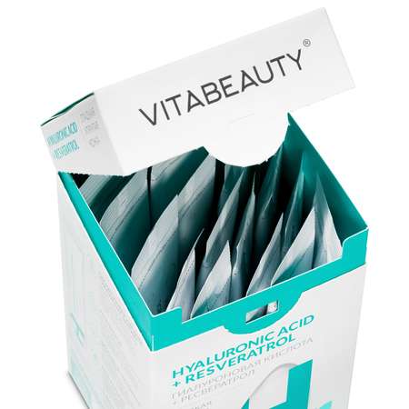 Желе VITABEAUTY Гиалуроновая кислота + Ресвератрол 15 стиков по 15,5 г.