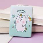 Зеркало карманное iLikeGift Cat-unicorn green с увеличением