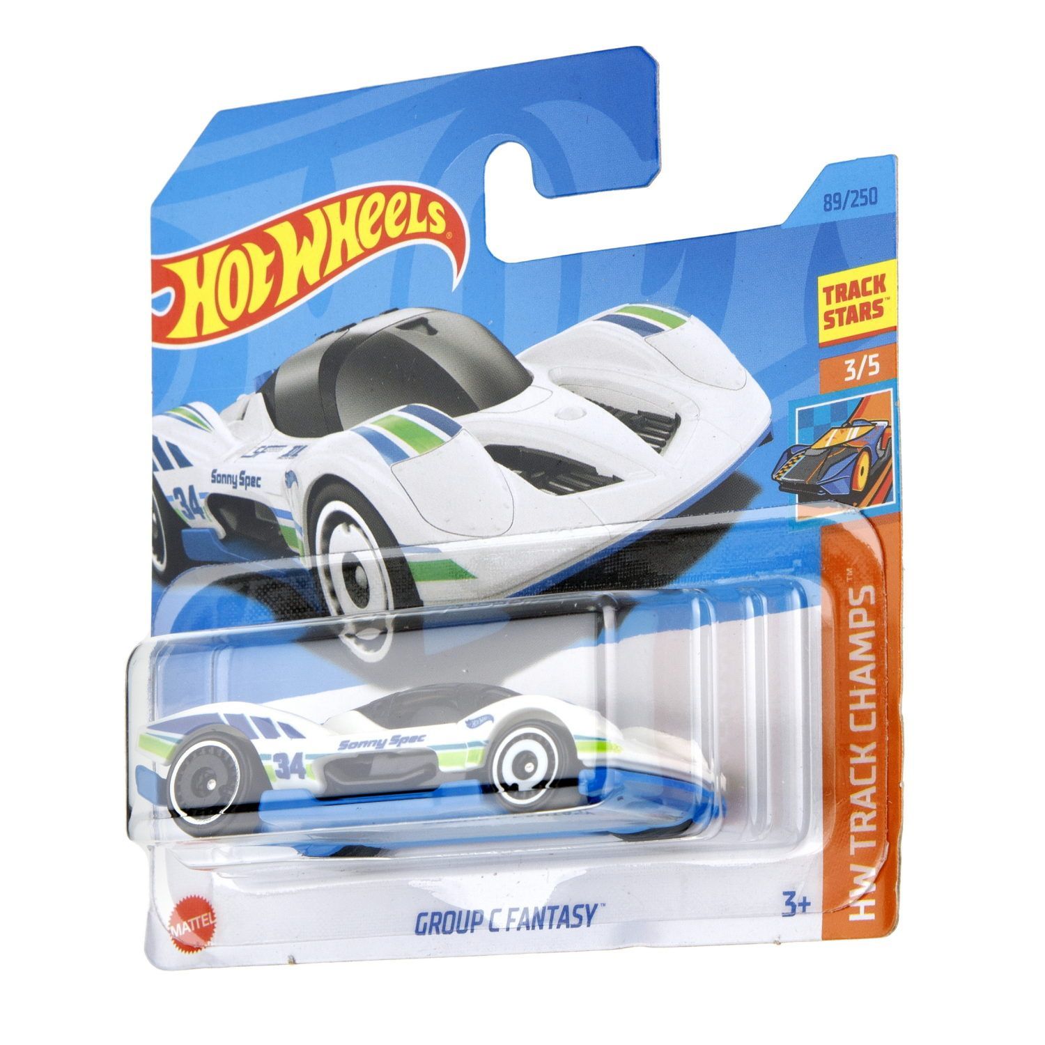 Автомобиль Hot Wheels Group C Fantasy 1:64 белый 62810 - фото 6