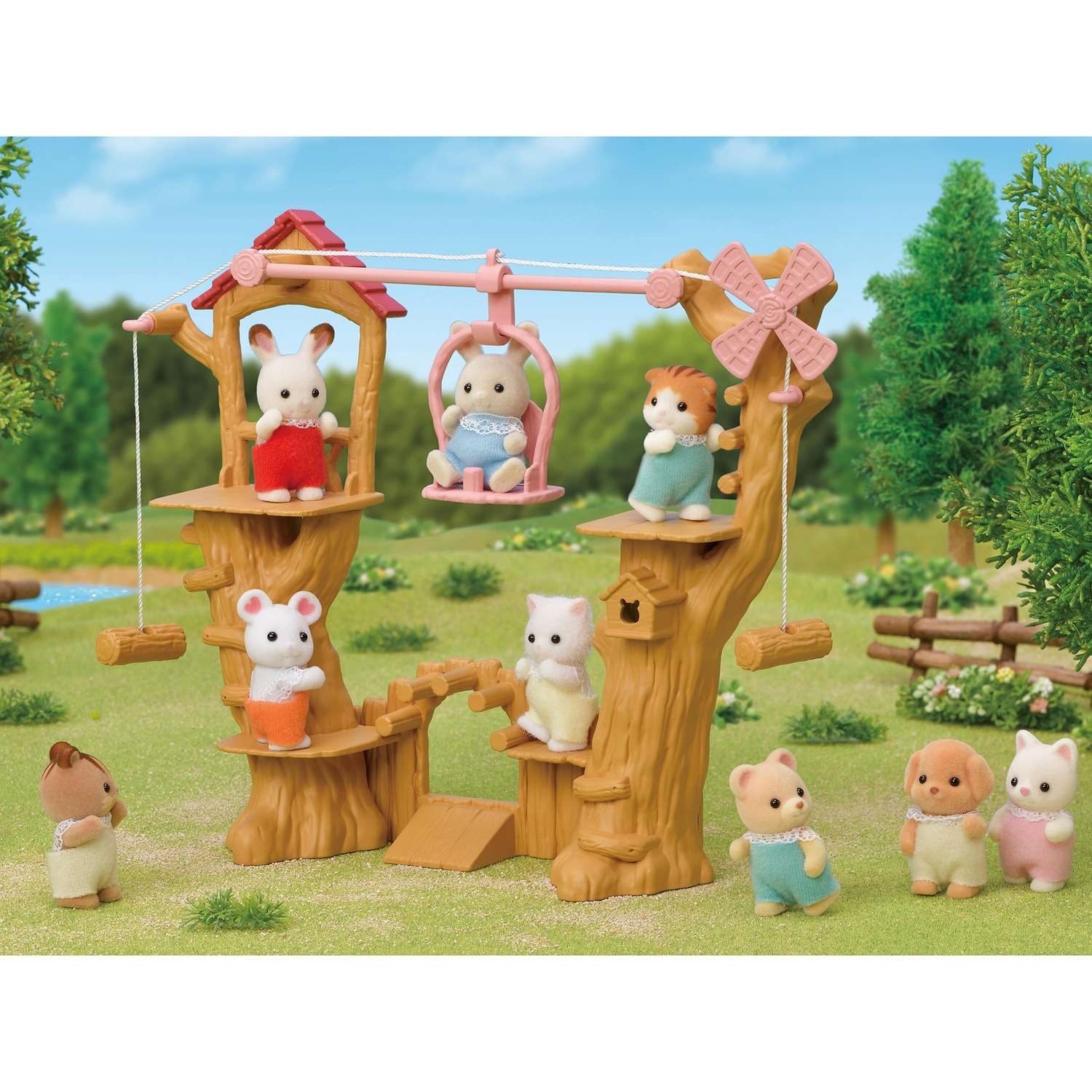 Набор Sylvanian Families Детская канатная дорога 5452 - фото 4