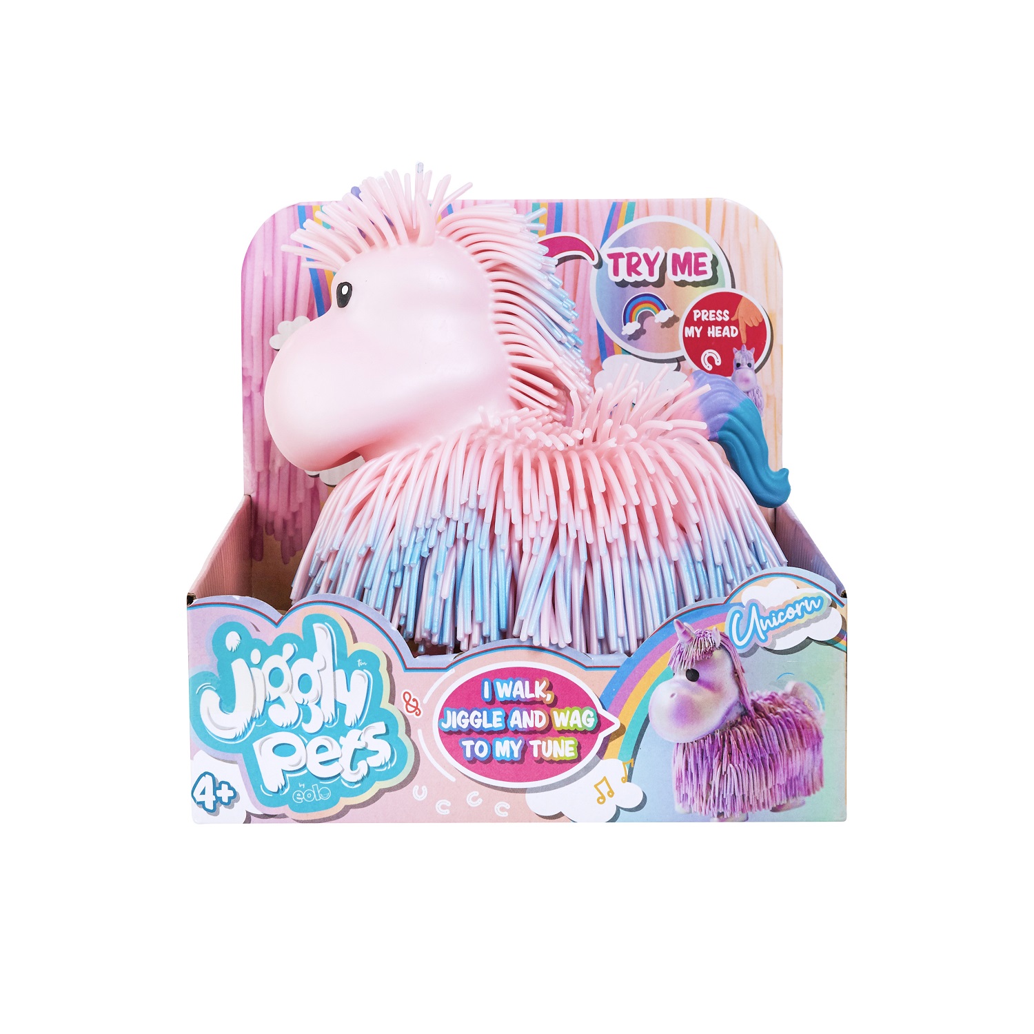 Игрушка Jiggly Pets Единорожка интерактивная Розовая 40396 - фото 5