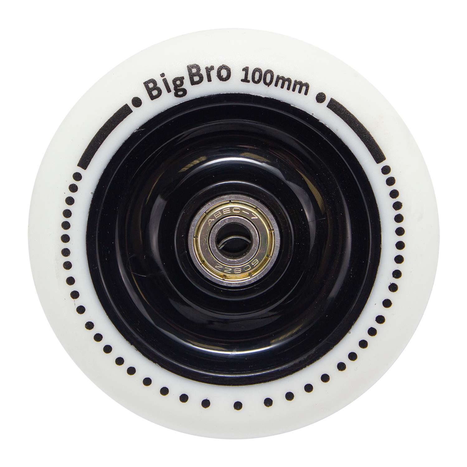 Колесо для трюкового самоката BIG BRO светящееся флуоресцентное PU 100*24 мм - фото 1