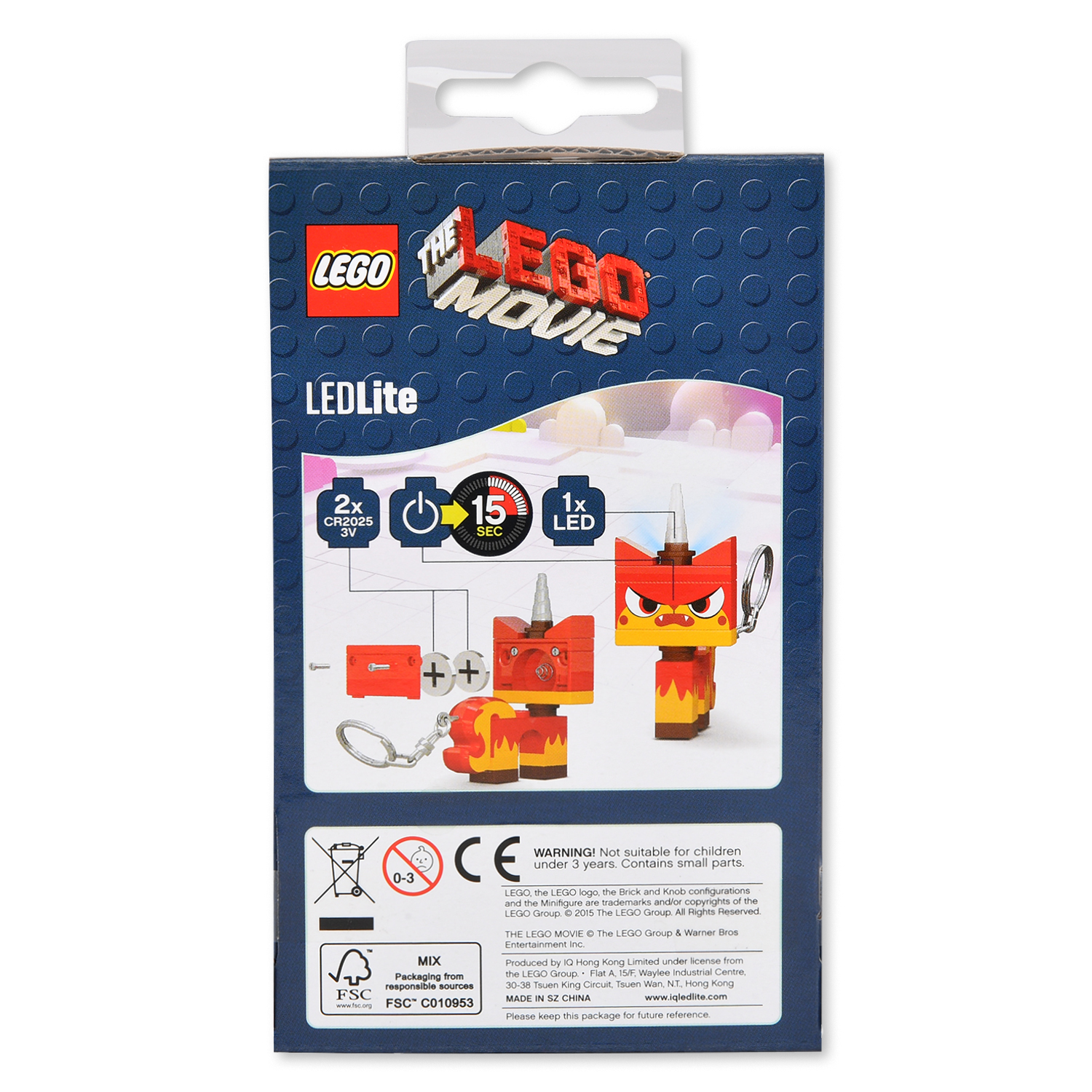 Аксессуар LEGO MOVIE - Angry Kitty Брелок-фонарик для ключей LGL-KE45A - фото 3