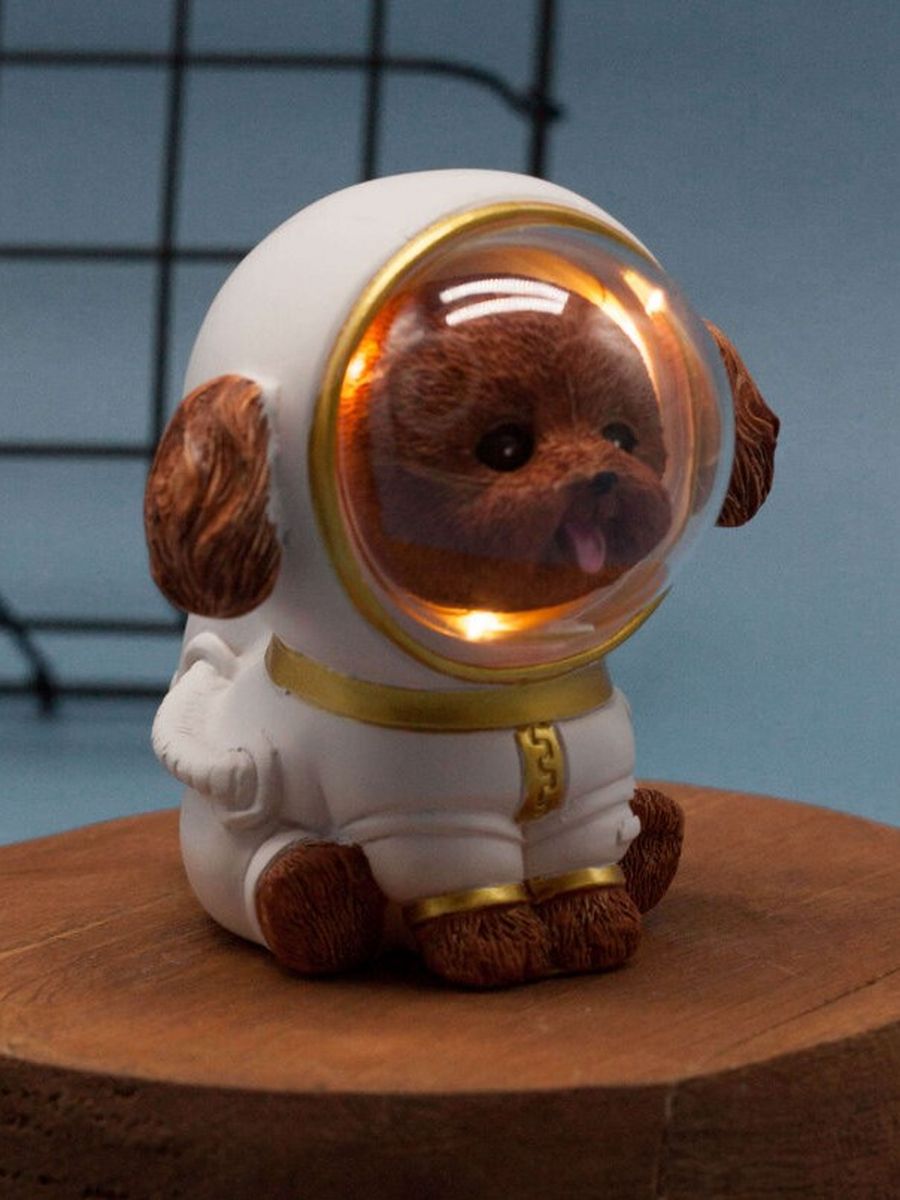 Ночник iLikeGift Dog space suit brown - фото 2