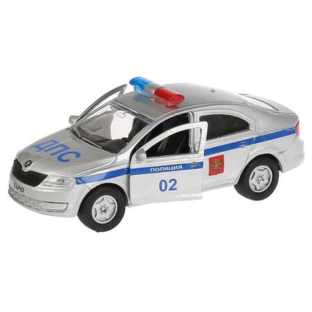Машина Технопарк Skoda Rapid Полиция инерционная 273014