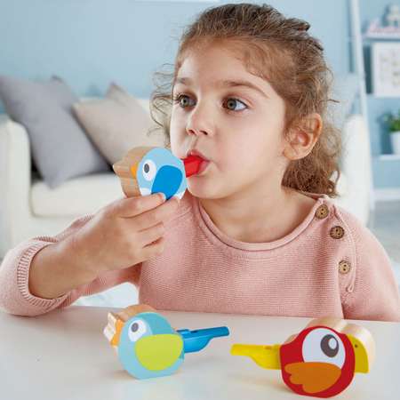 Детская музыкальная игрушка HAPE Свистулька голубая птичка серия В лесу E0473_HP