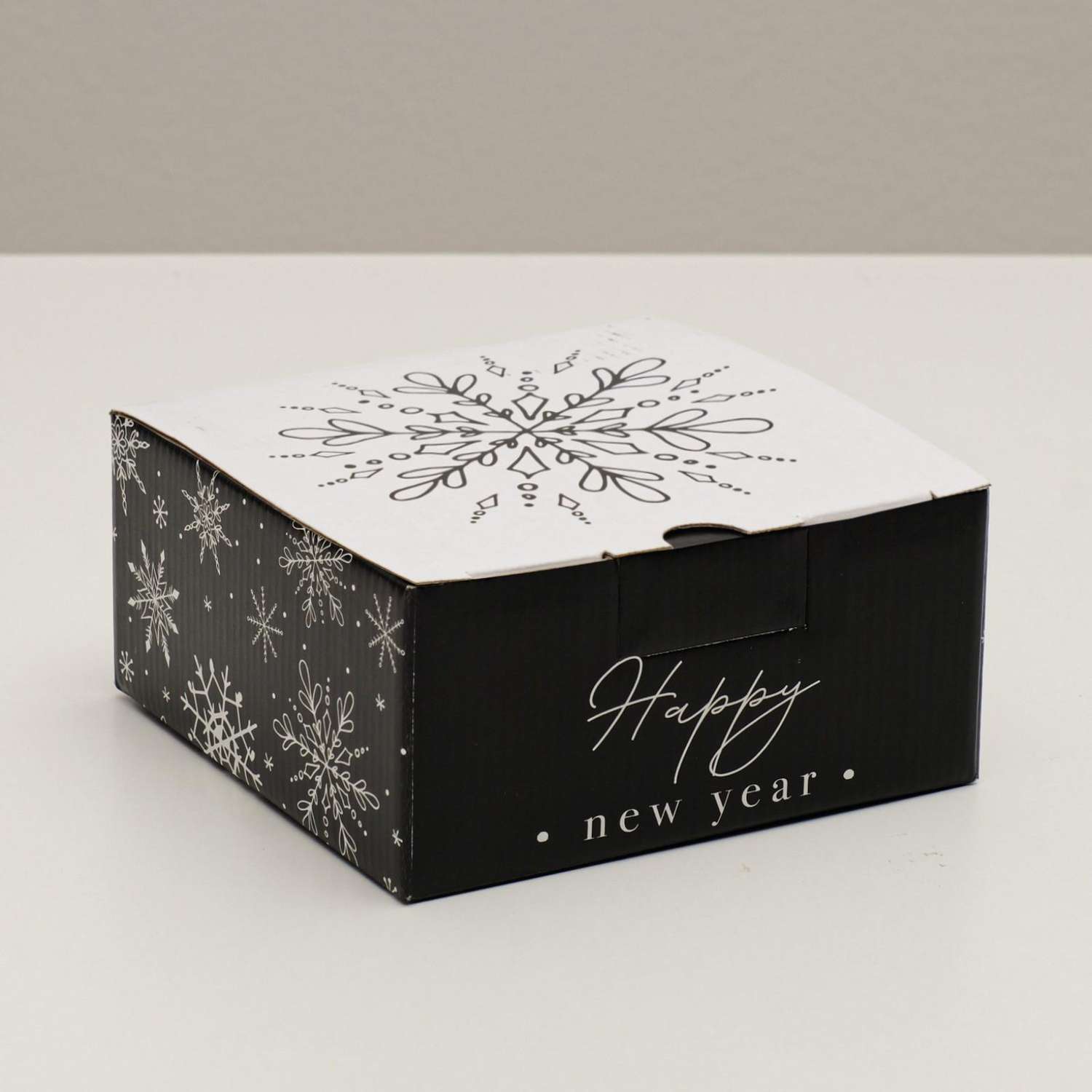 Складная коробка Дарите Счастье «Новый год». 15×15×7 см - фото 1