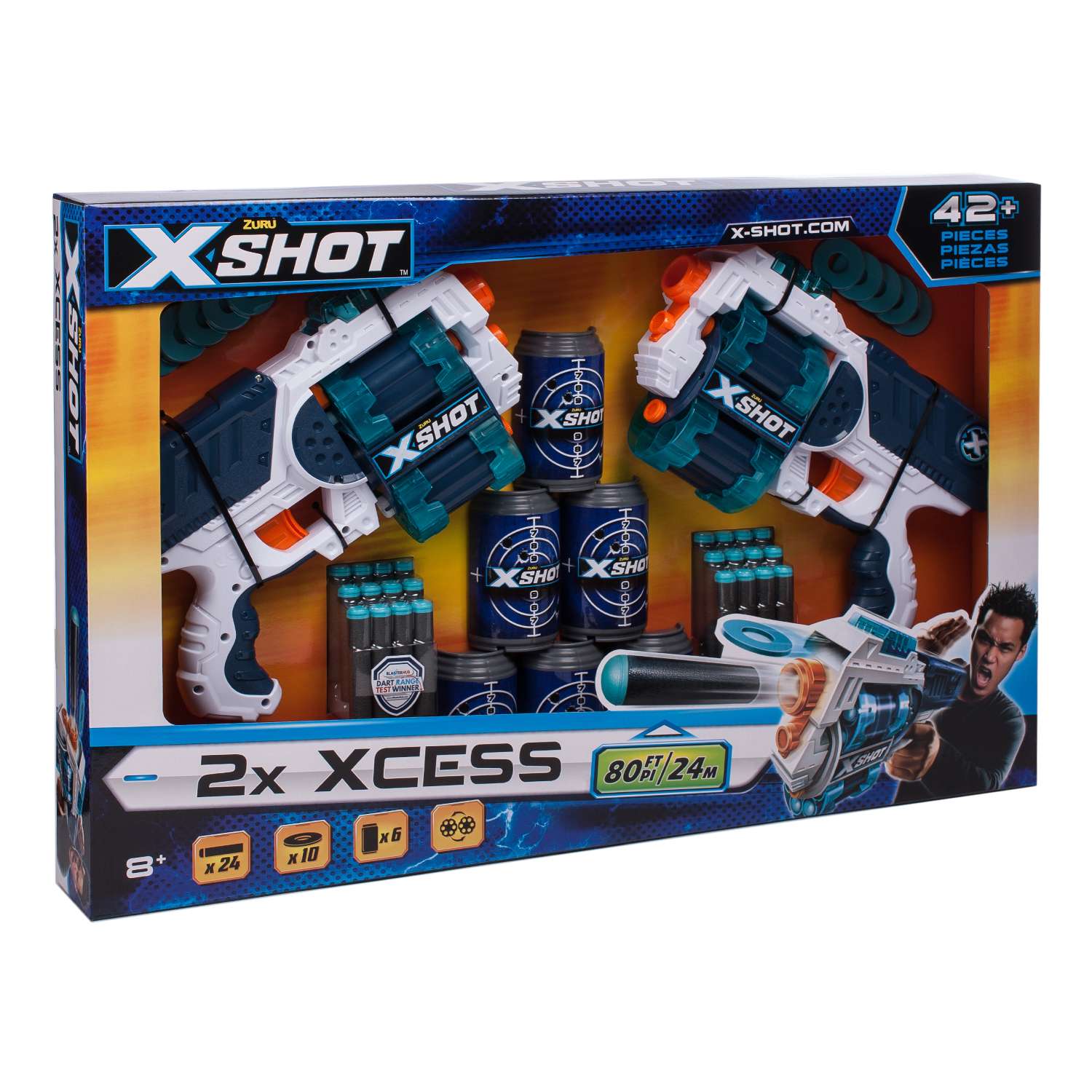 Набор для стрельбы X-SHOT  Xcess Double 3612 - фото 2
