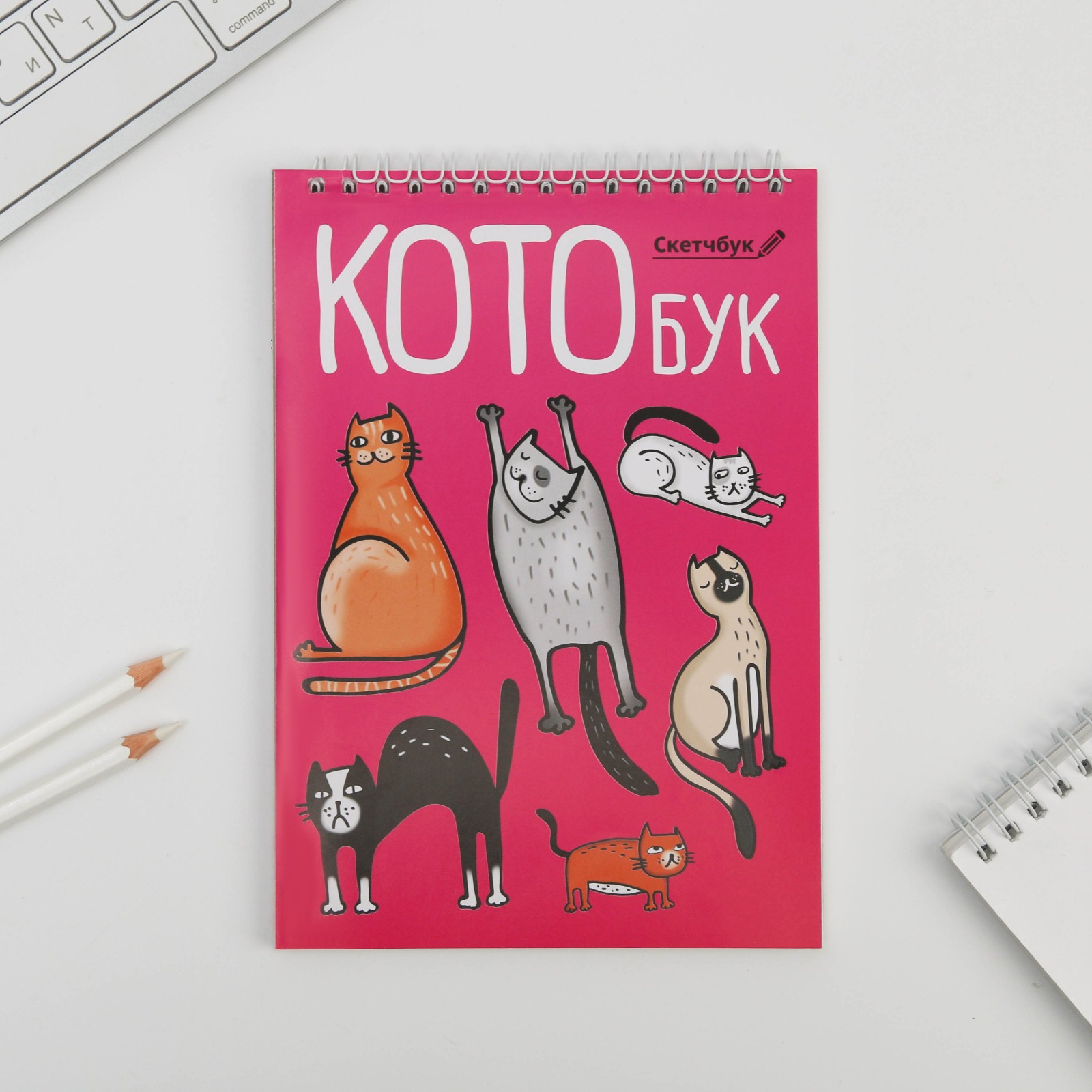 Скетчбук ArtFox «КотоБук »А5 40 листов 100 - фото 1