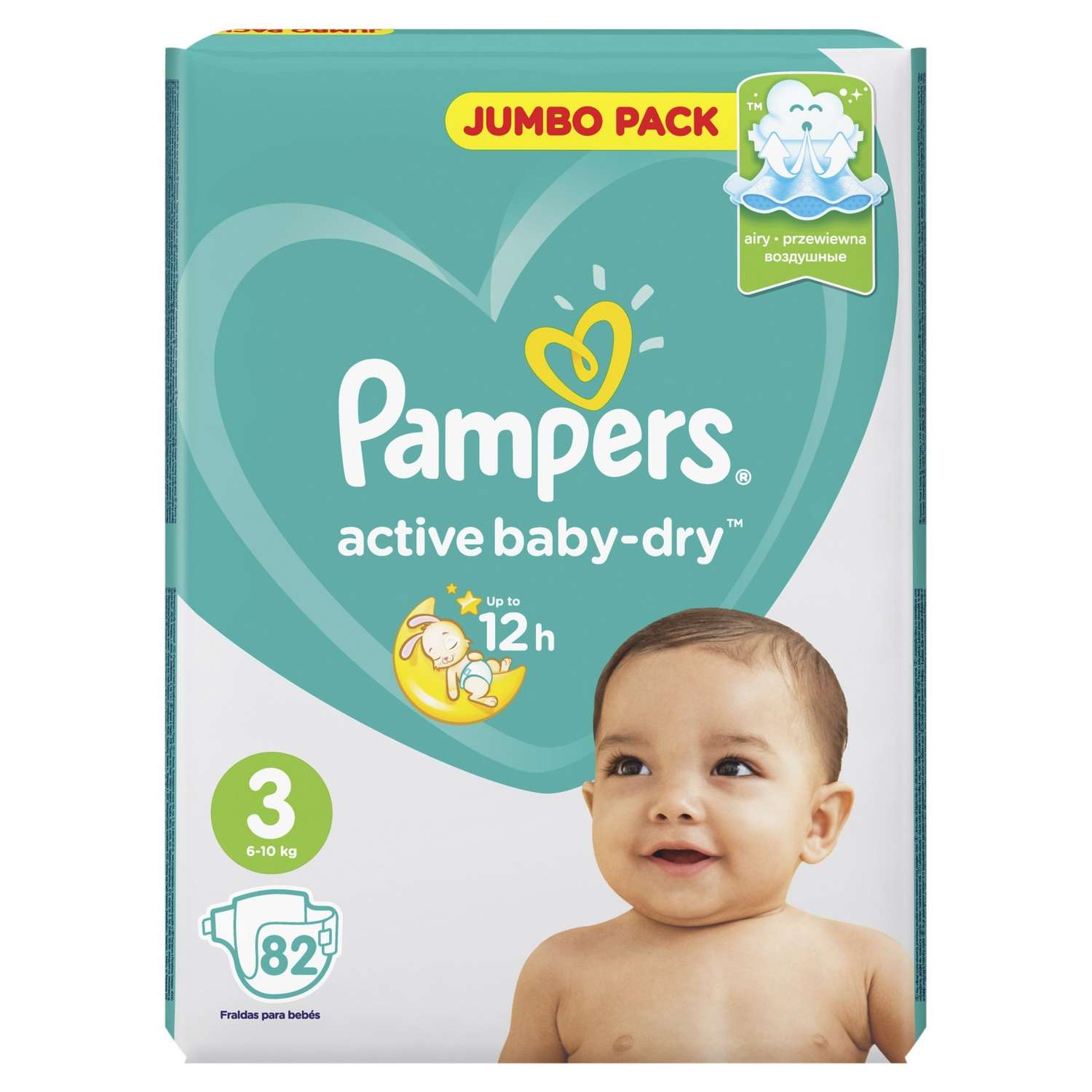 Подгузники Pampers Active Baby-Dry 3 6-10кг 82шт - фото 2