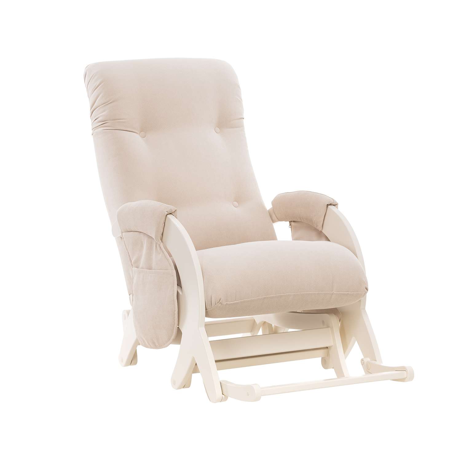 Кресло для кормления Milli Dream с карманами Дуб шампань ткань Verona Vanilla - фото 2
