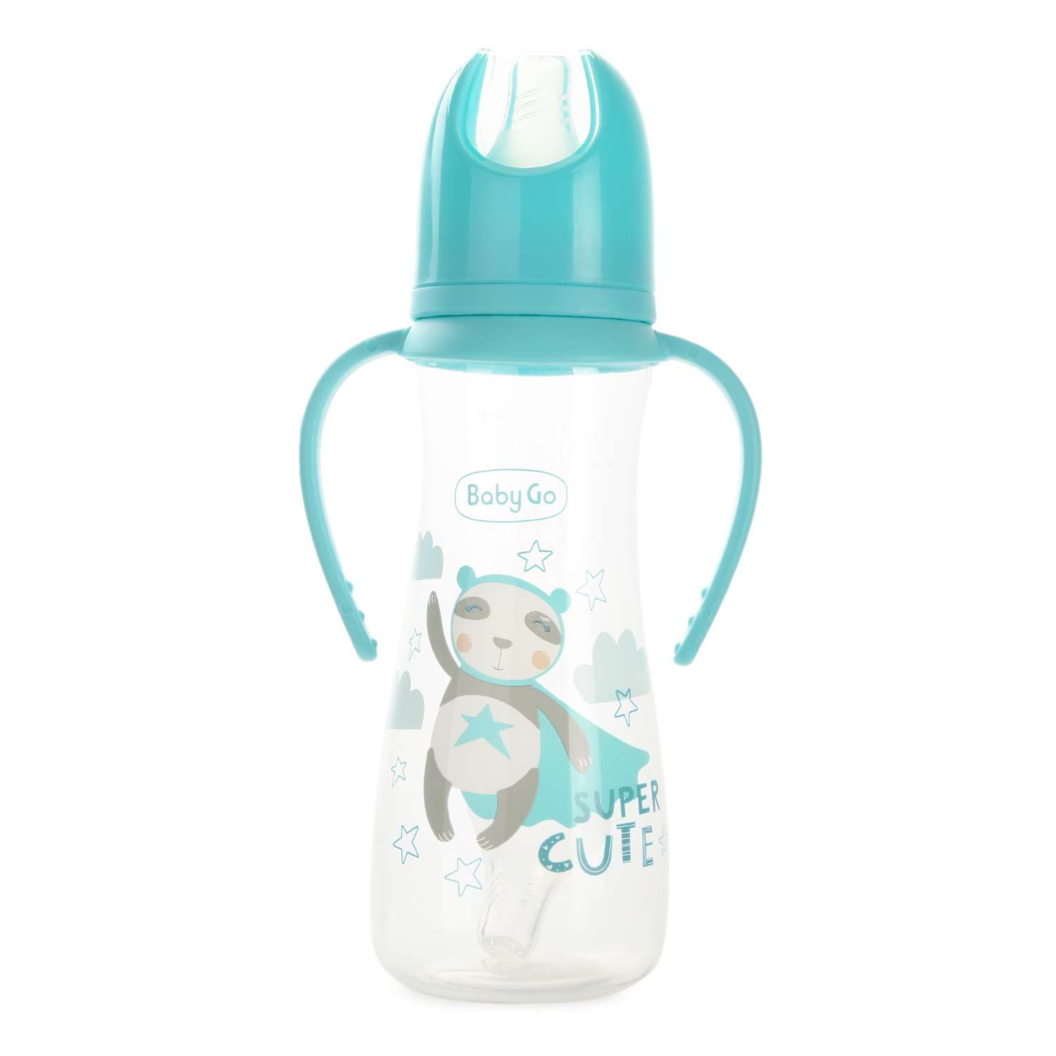 Бутылочка BabyGo с ручками 250мл Blue Z-001B - фото 1