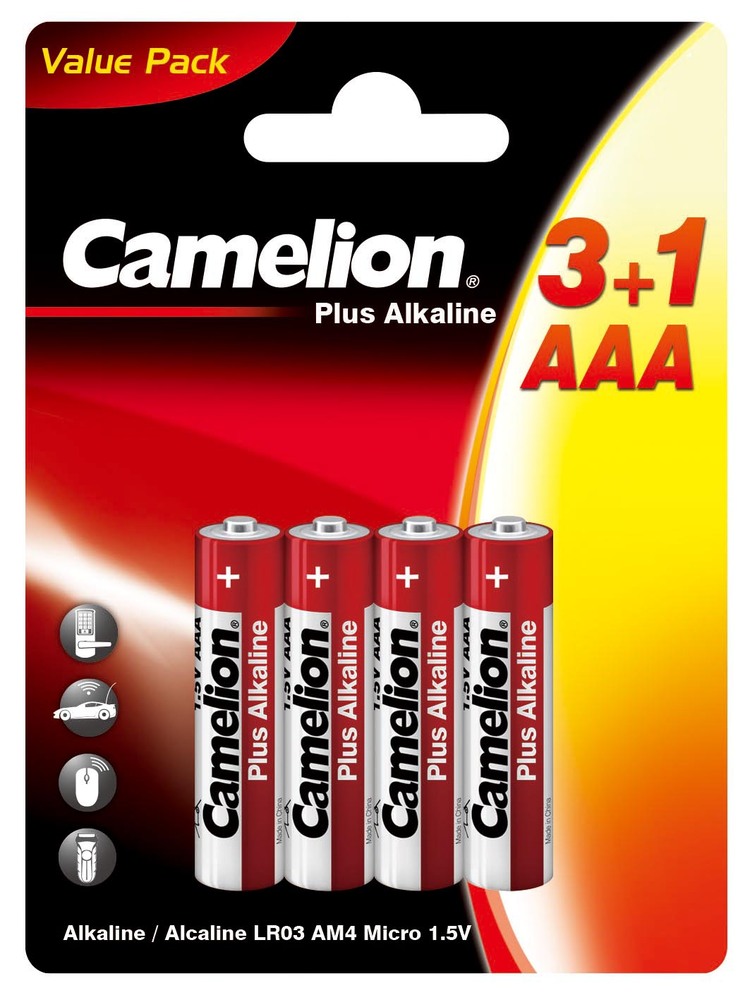 Батарейки Camelion 3+1LR03-BP - фото 1