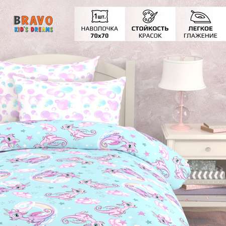 Комплект постельного белья BRAVO kids dreams Единороги простыня на резинке 90х200