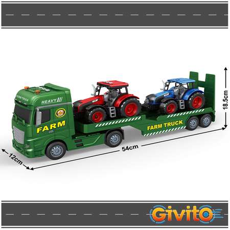 Игровой набор Givito Транспортер для сельскохозяйственных тракторов