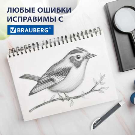 Ластик Brauberg школьный выдвижной стирательная резинка для карандаша