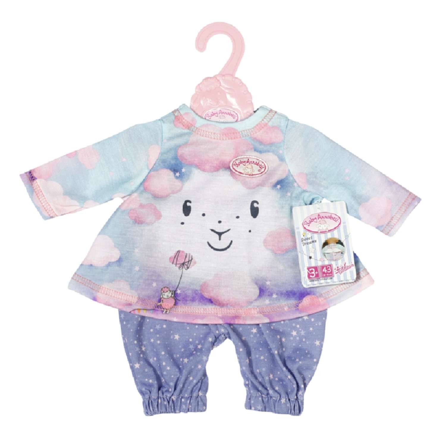 Набор одежды для куклы Zapf Creation Baby Annabell для сладких снов 703-199 - фото 1