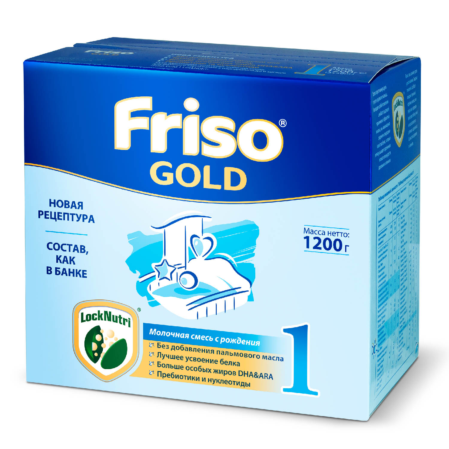 Смесь Friso Gold 1 LockNutri 1200г с 0месяцев - фото 1