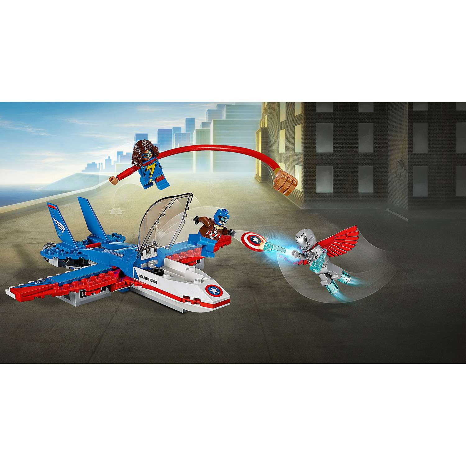 Конструктор LEGO Super Heroes Воздушная погоня Капитана Америка (76076) - фото 6