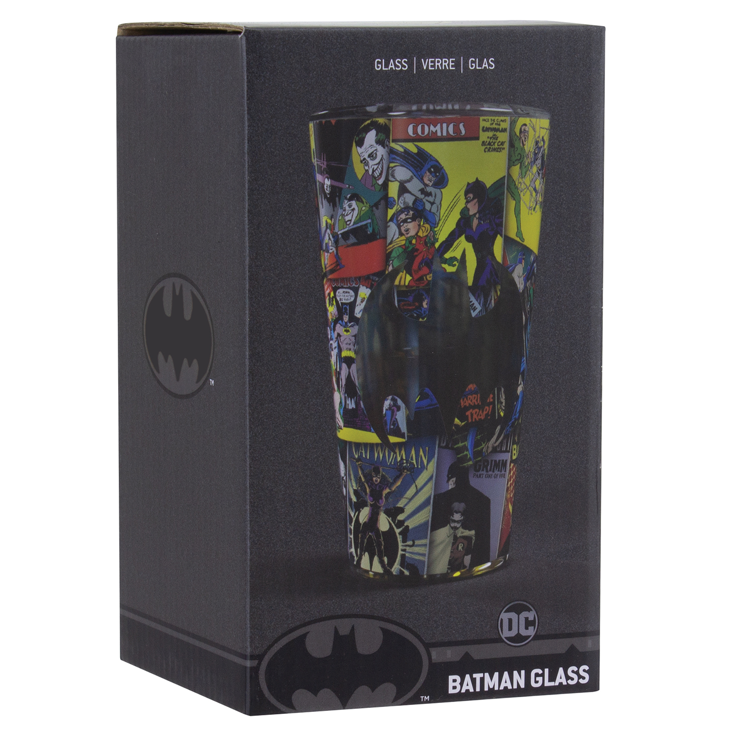 Бокал PALADONE стеклянный Batman Glass 450 ml PP8263BM купить по цене 1690  ₽ в интернет-магазине Детский мир