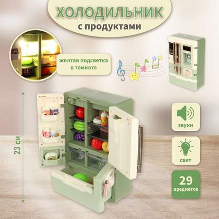 Игрушка Veld Co холодильник, продукты