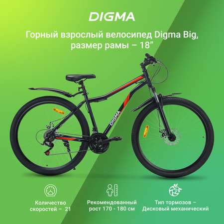 Велосипед Digma Big черный