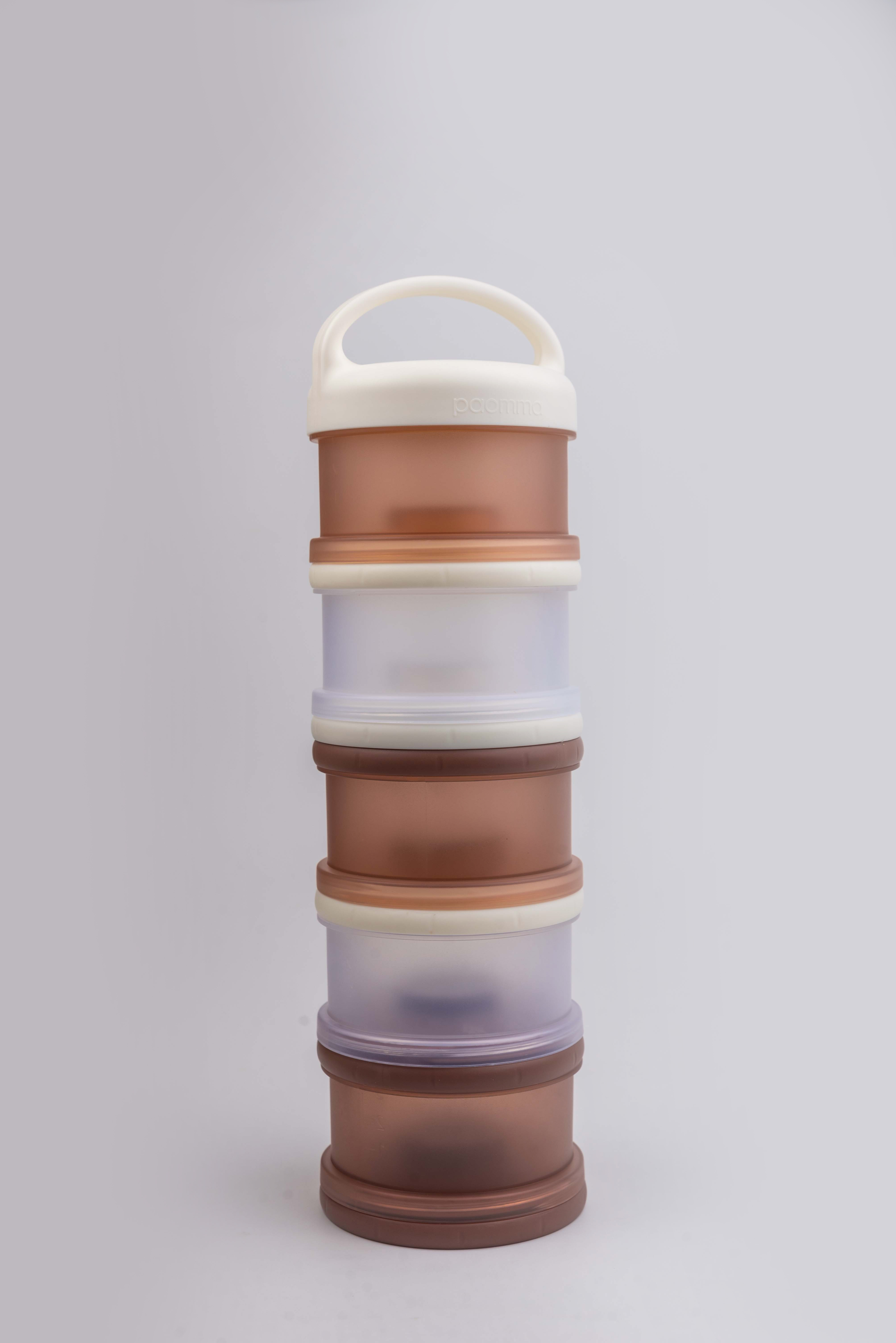 Контейнер для молочной смеси paomma и детского питания 3 отделения цвет Сливочный - фото 14