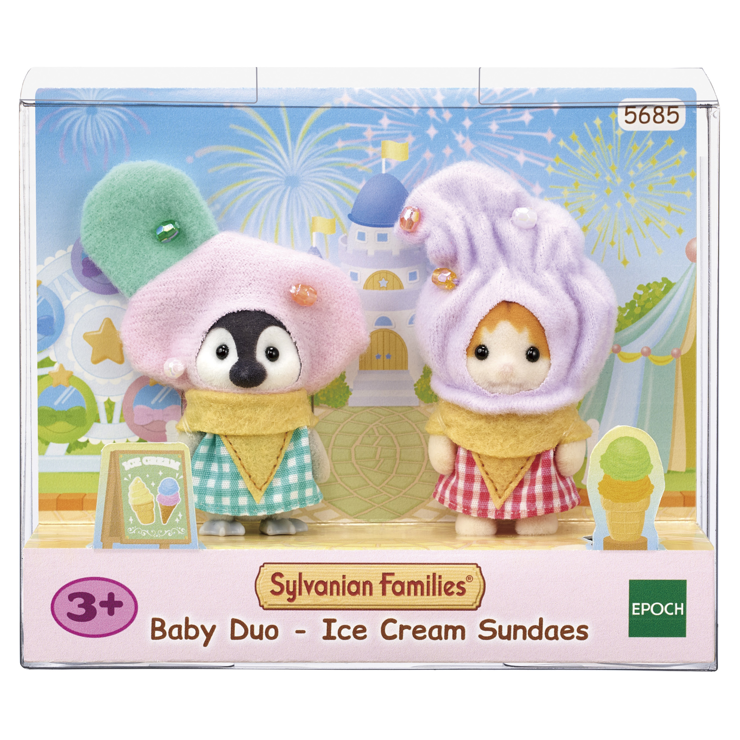 Набор Sylvanian Families Друзья в костюмах сливочного мороженого 5685 - фото 6